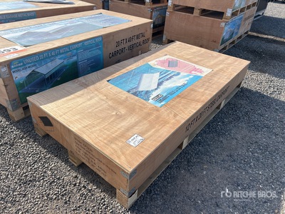 2025 CP1220   12 ft x 20 ft Steel Carport (Unused)