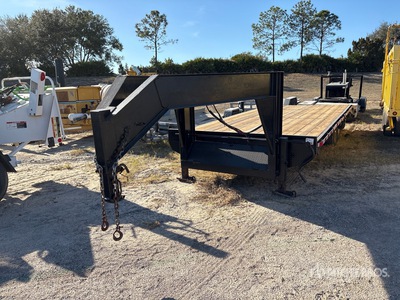 2000 Transcraft 22 ft T/A Gooseneck Equipment Trailer