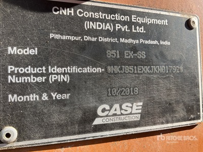 2018 Case 851EX-SS Retroexcavadora / Backhoe Loader