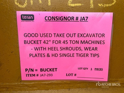 42 in Heavy Duty Cazo para excavadora