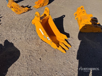 2026 GIYI GY-BK 12 in Excavator Bucket - Fits Cat 307 (Unused)
