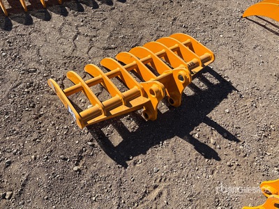 2026 GIYI 38 in Excavator Rake - Fits Cat 303 (Unused)