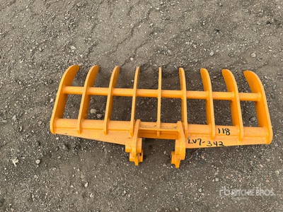 2026 GIYI Excavator Rake - Fits Cat 303 (Unused)