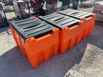 Quantity of (3) 2025 Agriquip GLDP480 116 gal Portable Poly Fuel Tank (Unused)