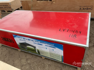 2026 SKLP SK-ZP20 All-Steel Garage Carport Tents and Tent Components (Unused)