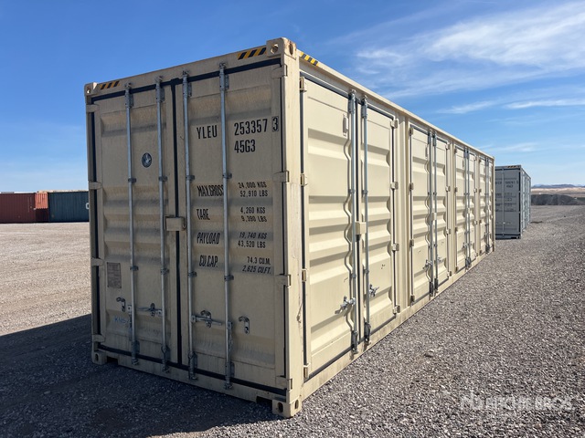 2025 40 ft High Cube Multi-Door Storage Container