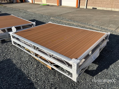 Quantity of (2) 2026 BYT BDF6 6 ft x 8 ft Aluminum Boat Dock Section Kit Divers - Équipement marine (Unused)