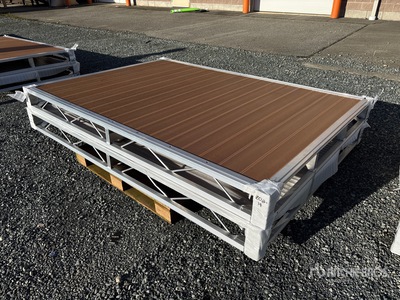 Quantity of (2) 2026 BYT BDF6 6 ft x 8 ft Aluminum Boat Dock Section Kit Divers - Équipement marine (Unused)