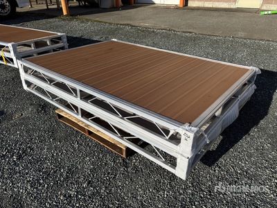 Quantity of (2) 2026 BYT BDF6 6 ft x 8 ft Aluminum Boat Dock Section Kit Divers - Équipement marine (Unused)
