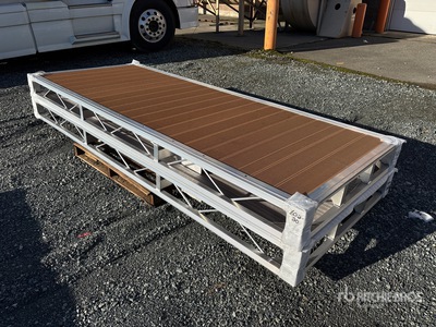 Quantity of (2) 2024 BYT BDF410 4 ft x 10 ft Aluminum Boat Dock Section Kit Divers - Équipement marine (Unused)