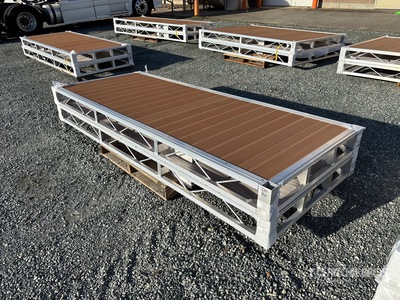 Quantity of (2) 2024 BYT BDF410 4 ft x 10 ft Aluminum Boat Dock Section Kit Divers - Équipement marine (Unused)