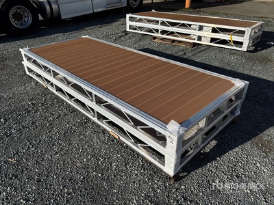 Quantity of (2) 2024 BYT BDF410 4 ft x 10 ft Aluminum Boat Dock Section Kit Divers - Équipement marine (Unused)
