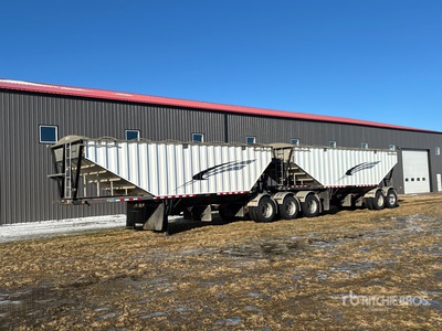 2010 Doepker 27 ft Tri/A Super B-Train Lead Grain Trailer