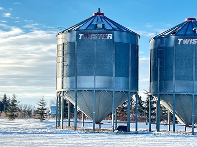 Twister +/- 6700 bu 5 Ring Hopper Trémie à grains