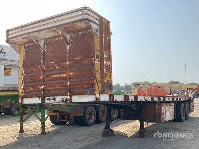 1989 Crane fruehauf P.GU.FA2 Pritsche Anhänger
