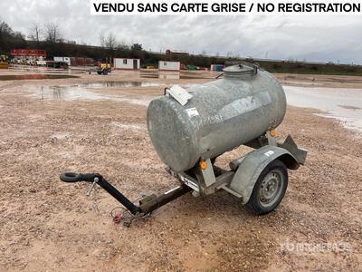 Hubiere 1000 L S/A Citerne A Eau Water Tank Trailer