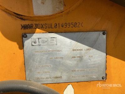 2017 JCB 3DX لودر خلفي