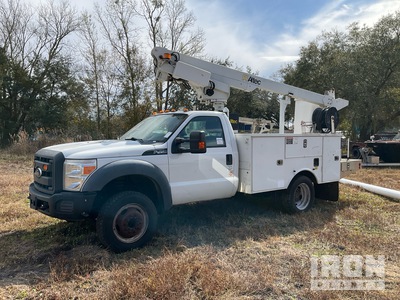 2013 Altec AT200A 30 ft on 2013 Ford F-450 XL 4x2 Cable Placer Bucket Truck (Inoperable)