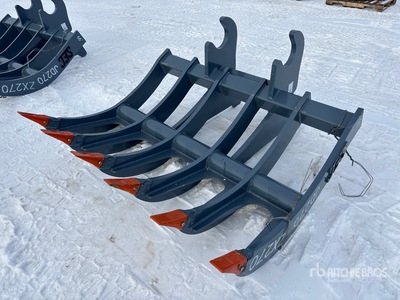 2025 SEC 66 in Q/C Excavator Rake - Fits Hitachi ZX270