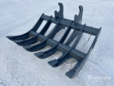 2025 SEC 66 in Q/C Excavator Rake - Fits Hitachi ZX270