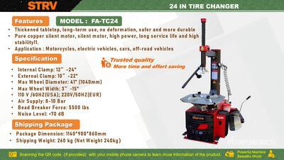 2025 STARVOX FA-TC24 Tire Changer (Unused)