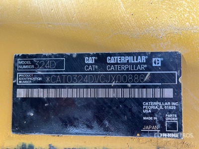 2010 Cat 324D Excavadora Hidraulica / Pelle Hydraulique sur Chenilles