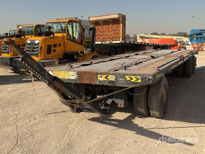 2013 Fruehuf 8.7 m Tri/A Drawbar A-Train Pup Pritsche Anhänger