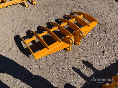 2026 GIYI 46 in Excavator Rake - Fits Cat 303 (Unused)