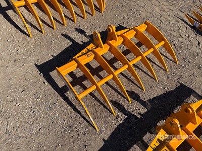 2026 GIYI 46 in Excavator Rake - Fits Cat 303 (Unused)