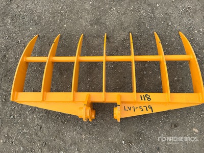 2026 GIYI Excavator Rake - Fits Cat 303 (Unused)