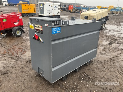 2016 Western 12WOB 1200 L Skid Mounted Steel Fuel Tank