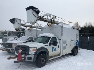 1999 Telelift TTS-25 35 ft on 2011 Ford F-550 XL 4x2 Van Mounted Aerial Lift