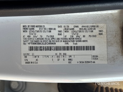 2020 Ford F-350 XL 4x4 Crew Cab Pickup