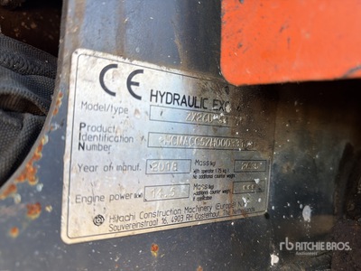 2018 Hitachi ZX26U-5YLR Mini-Pelle Mini Excavator
