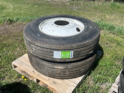 Quantity of (2) RouteWay 11R24.5 Tires