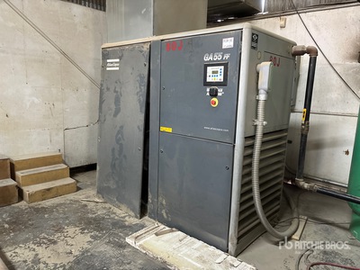 2005 Atlas Copco GA55 Skid-Mounted Electric Sprężarka powietrza