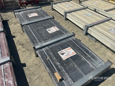 Quantity of (100) 2025 STARVOX S3048F Galvalume Corrugated Steel Panels (Black) (Unused)