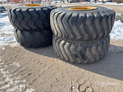 Quantity of (4) 23.5-25 Wheel Loader Tires
