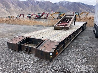 1977 TSI 100000 lb Quad/A Removable Gooseneck Lowboy Trailer
