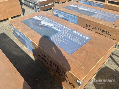 2025 Rhino AGR-MC2040 Steel Carport (Unused)