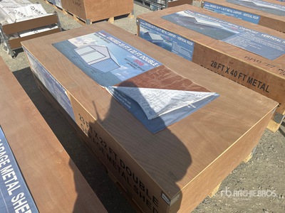 2025 AGR-MS2322 Double Garage Metal Lagerhaus (Unused)