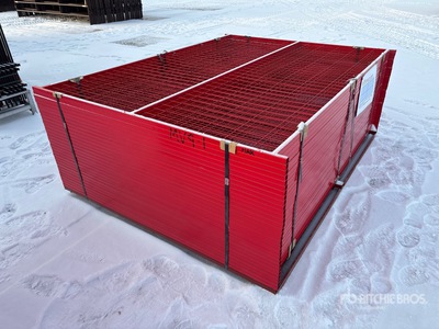 Quantity of (30) 7 ft 6 in x 6 ft Powder Coated Site Fence (Unused)