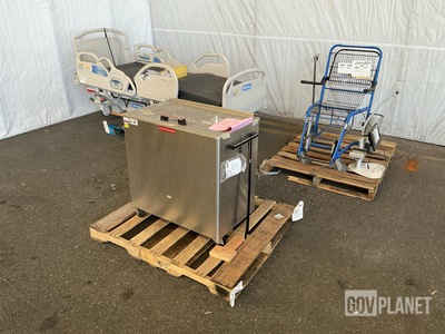 (1) Hospital Bed, (1) Hot Pack Heater & Assorted Items