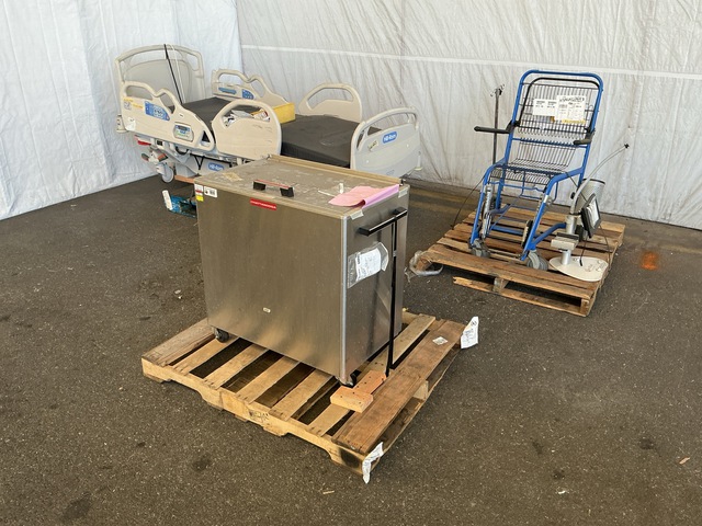 (1) Hospital Bed, (1) Hot Pack Heater & Assorted Items