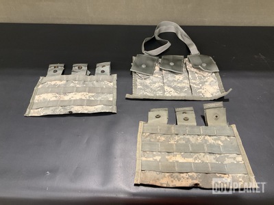 (118) Bandoleer Ammunition Pouches, (252) M4 Three Mag Pouches & Assorted Items