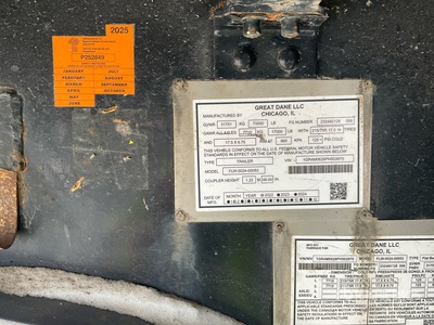 2023 Great Dane 53 ft T/A Van Trailer