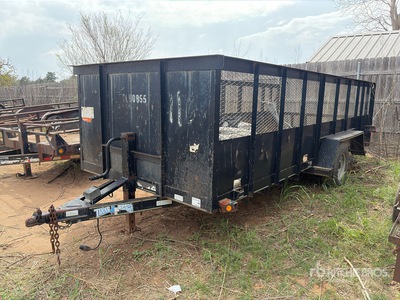 2014 Texas Bragg 18 ft T/A Remolque Portamaquinaria