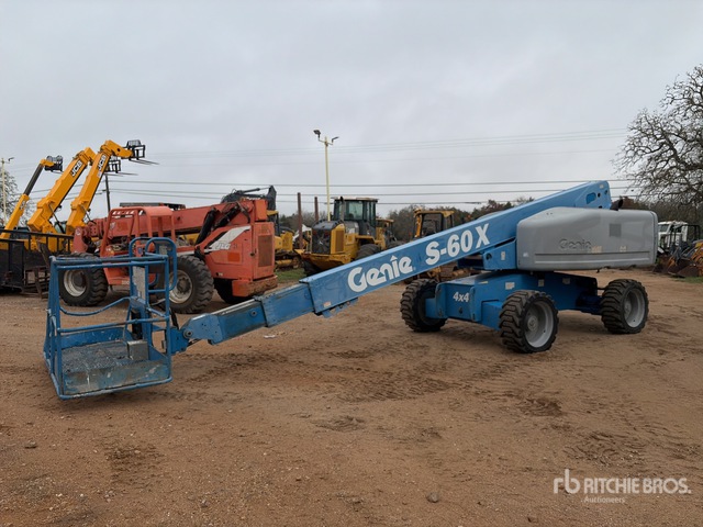 2013 Genie S-60X 4WD Diesel Telescopic Boom Lift