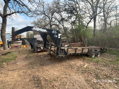 East Texas Longhorn Lowboy 5k 20 ft T/A Gooseneck Trailer utilitario