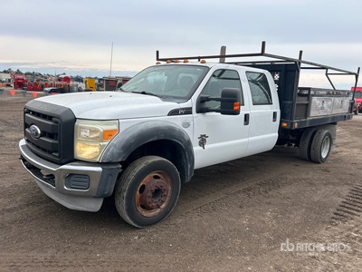 2011 Ford F-450 XL 4x2 Crew Cab Flatbed Truck